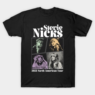 Stevie Nicks Vintage Rock Music 2023 Tour Live in Concert T-Shirt